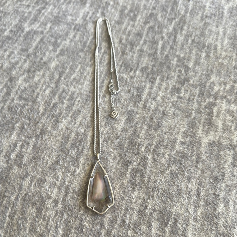 Kendra Scott Elegant Silver Pendant Necklace